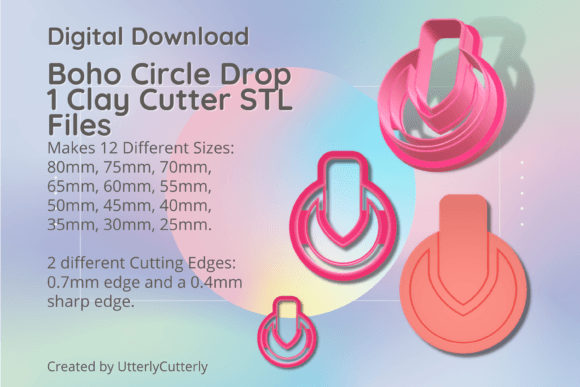 Boho Circle 1 Clay Cutter STL