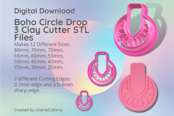 Boho Circle 3 Clay Cutter: Bohemian STL Guide