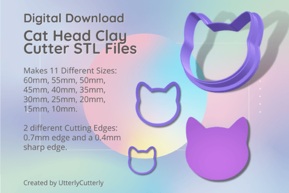 Cat Head 1 Clay Cutter - Animal STL Digi: Optimizing Your Digital Fabrication Workflow