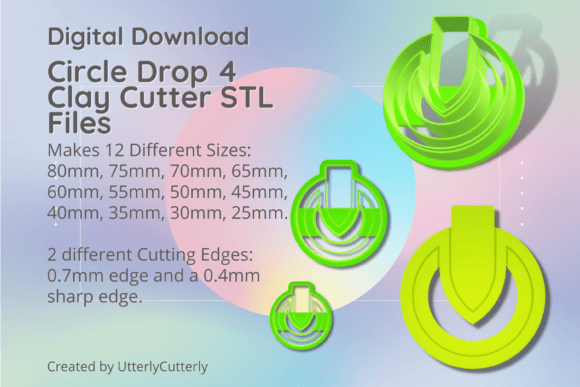 Circle Drop 4 Clay Cutter STL: A Digital Guide for Makers