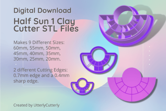 Crafting Celestial Magic: A Guide to the Half Sun 1 Clay Cutter - Celestial STL D Bundle