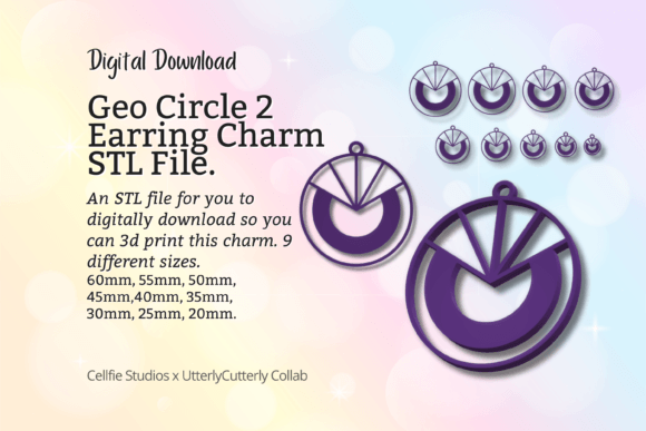 Evaluating the Geo Circle 2 Earring Charm STL File for Digital Fabrication