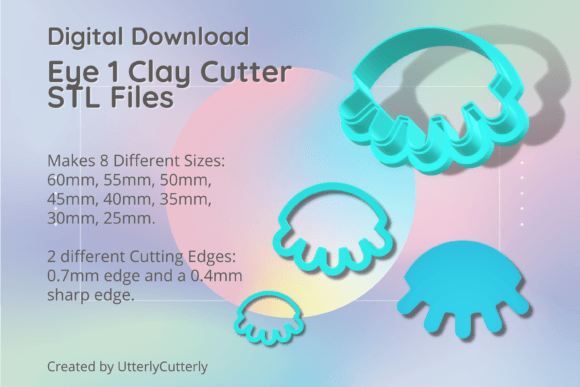Eye 1 Clay Cutter - Boho Mystic Eye STL: A Digital Guide for Creators