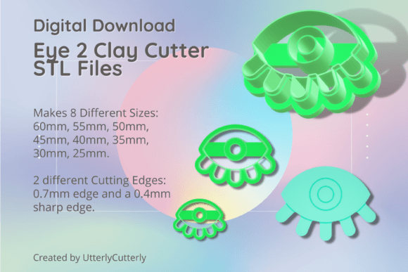 Eye 2 Clay Cutter - Boho Mystic Eye STL: Elevating Polymer Clay and Baking Projects