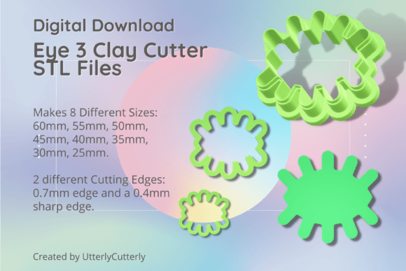 Eye 3 Clay Cutter - Boho Mystic Eye STL Guide