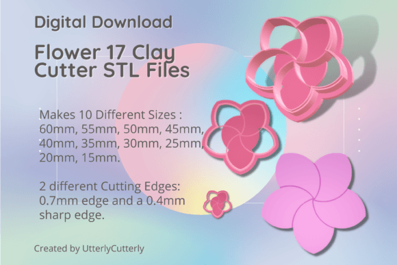 Flower 17 Clay Cutter STL: Technical Specifications and Practical Application