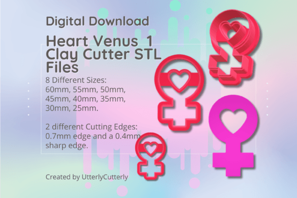 Heart Venus Feminist Clay Cutter - Embos: Optimizing Your Digital STL Files for Professional Results