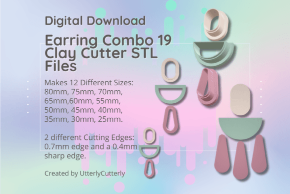 Mastering Art Deco Design: A Guide to the Earring Combo 19 Clay Cutter STL File Bundle