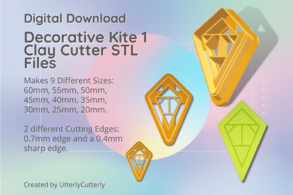 Mastering Vintage Clay Crafts: A Guide to the Decorative Kite 1 Digital Cutter Collection