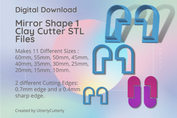 Mirror Shape 1 Clay Cutter - STL Digital: Technical Specifications and Practical Applications