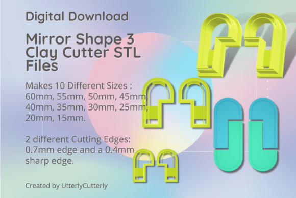 Mirror Shape 3 Clay Cutter - STL Digital: Integrating Precision Tools into Your Creative Workflow