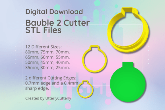 Optimizing Clay and Cookie Projects with the Christmas Bauble 2 Clay Cutter STL Digital Download