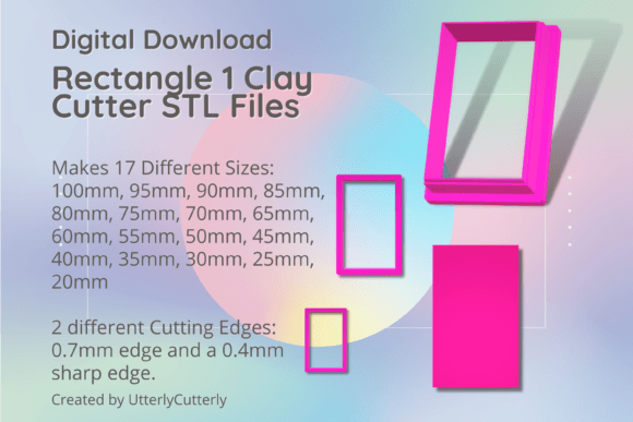 Rectangle Clay Cutter: Basic Shape Geom STL Guide