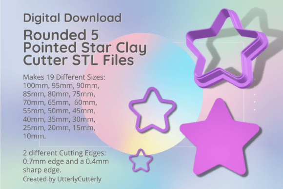 Rounded 5 Pointed Star Clay Cutter - STL: A Practical Guide to Digital Files