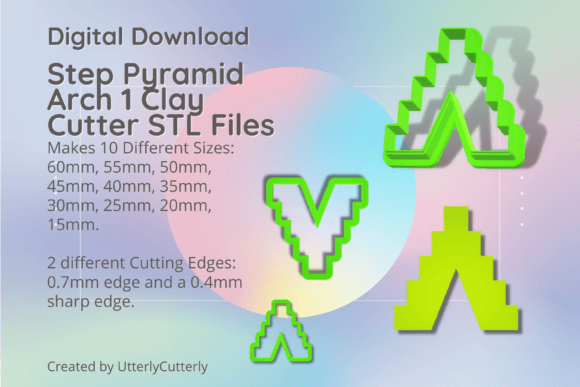 Step Pyramid Arch 1 Clay Cutter - Aztec: STL File Evaluation