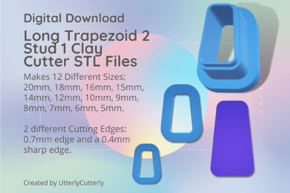 Stud Micro Long Trapezoid 2 Clay Cutter: Digital STL Guide