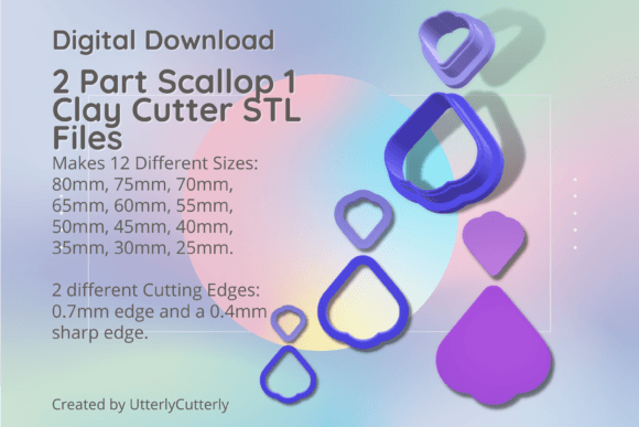 Vintage Scallop Cutter STL Files